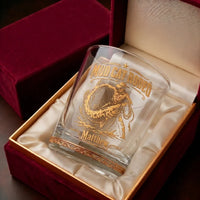 Personalized Mud Cat Rodeo Catfish Fishing Whiskey Glass