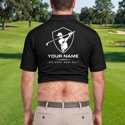 Funny 3D Beer Belly Golf Personalized Polo Shirt