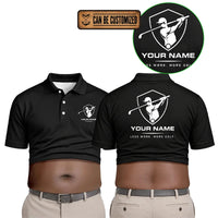 Funny 3D Beer Belly Golf Personalized Polo Shirt