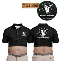 Funny 3D Beer Belly Golf Personalized Polo Shirt