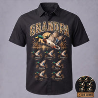 Personalized Mallard Duck Grandpa Hawaiian Shirt