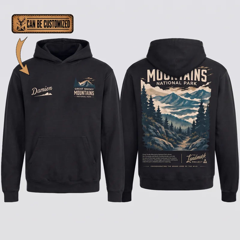 Personalized Great Smoky Mountains National Park Vintage Hoodie
