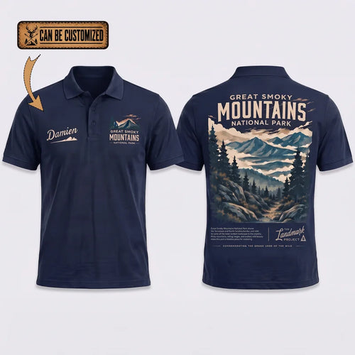 Personalized Great Smoky Mountains National Park Vintage Polo Shirt