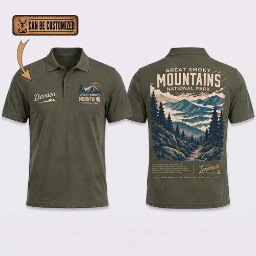 Personalized Great Smoky Mountains National Park Vintage Polo Shirt