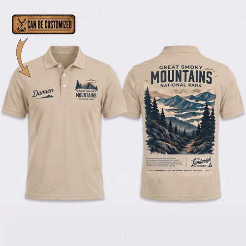 Personalized Great Smoky Mountains National Park Vintage Polo Shirt