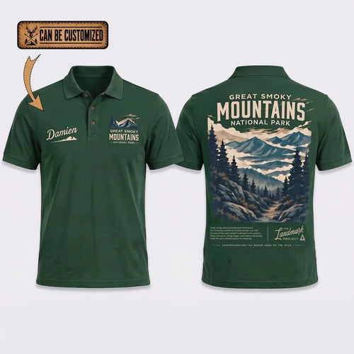 Personalized Great Smoky Mountains National Park Vintage Polo Shirt