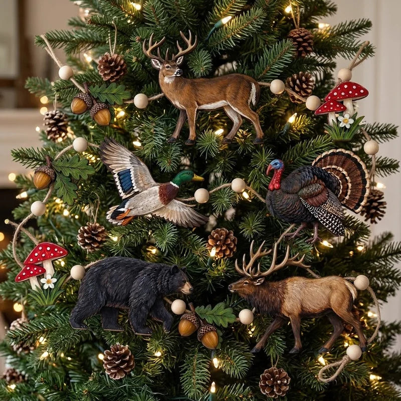 Woodland Wildlife Wooden Garland