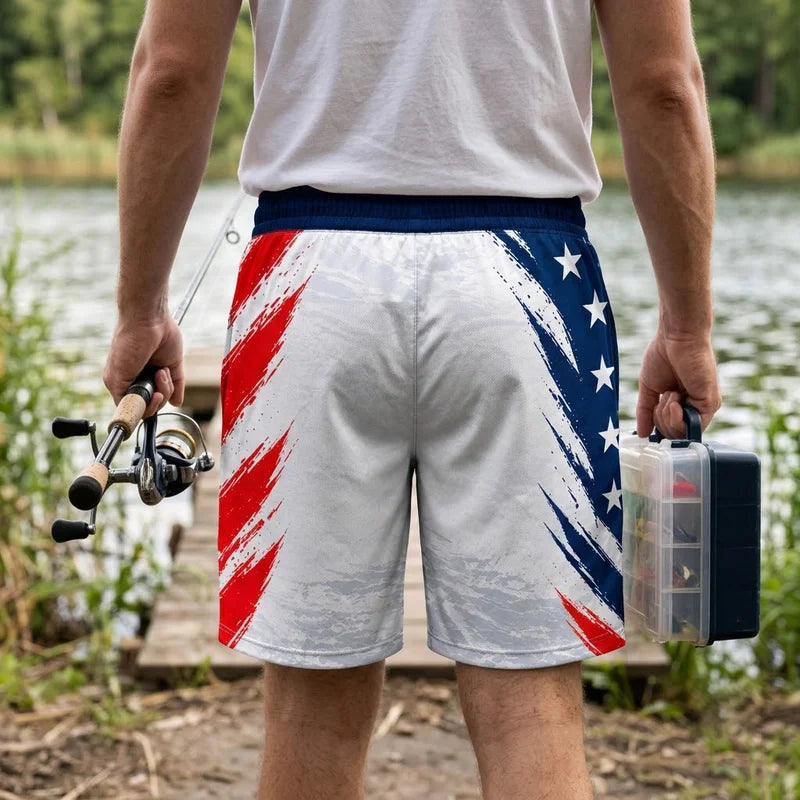 I Fish Like An American Personalized Fishing Short Pants