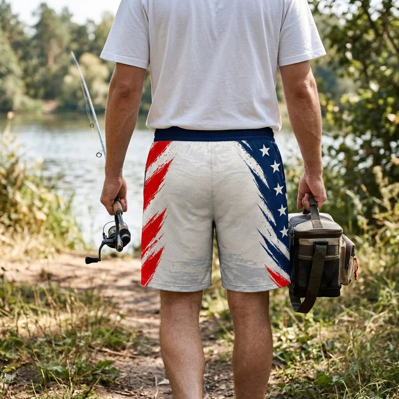I Fish Like An American Personalized Fishing Short Pants