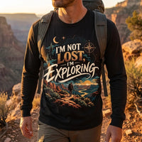 I'm Not Lost I'm Exploring Vintage Adventure Long Sleeve Shirt