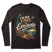 I'm Not Lost I'm Exploring Vintage Adventure Long Sleeve Shirt