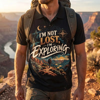 I'm Not Lost I'm Exploring Vintage Adventure Polo Shirt
