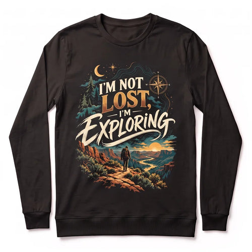 I'm Not Lost I'm Exploring Vintage Adventure Sweater