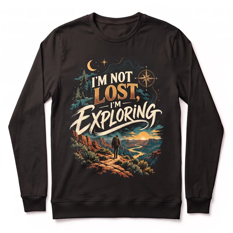I'm Not Lost I'm Exploring Vintage Adventure Sweater