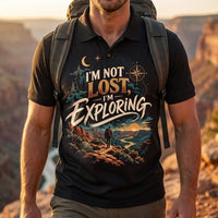 I'm Not Lost I'm Exploring Vintage Adventure Polo Shirt