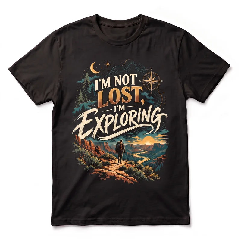 I'm Not Lost I'm Exploring Vintage Adventure T-Shirt
