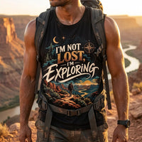 I'm Not Lost I'm Exploring Vintage Adventure Tank Top