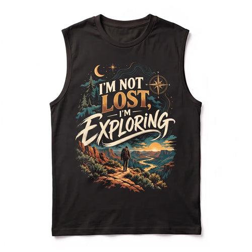 I'm Not Lost I'm Exploring Vintage Adventure Tank Top