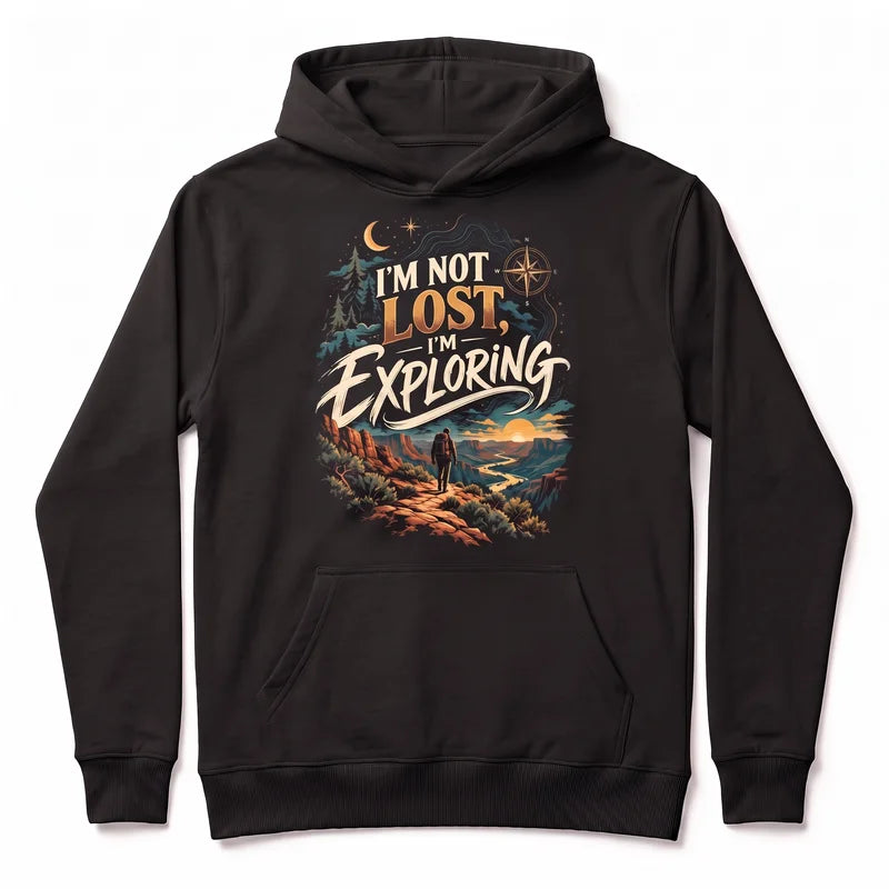 I'm Not Lost I'm Exploring Vintage Adventure Hoodie