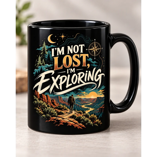 I'm Not Lost I'm Exploring Vintage Adventure Mug