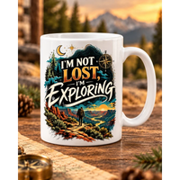 I'm Not Lost I'm Exploring Vintage Adventure Mug