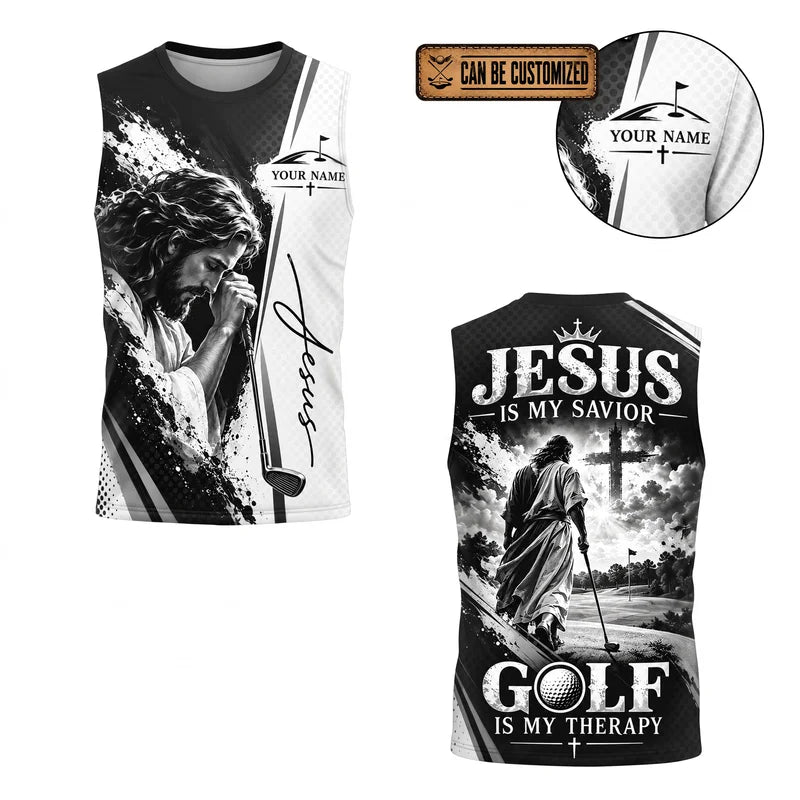 Jesus Is My Savior Golf Personalized Tank Top