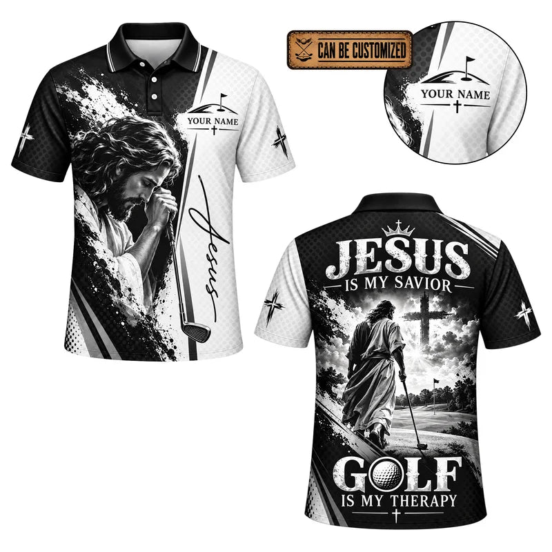 Jesus Is My Savior Golf Personalized Polo Shirt
