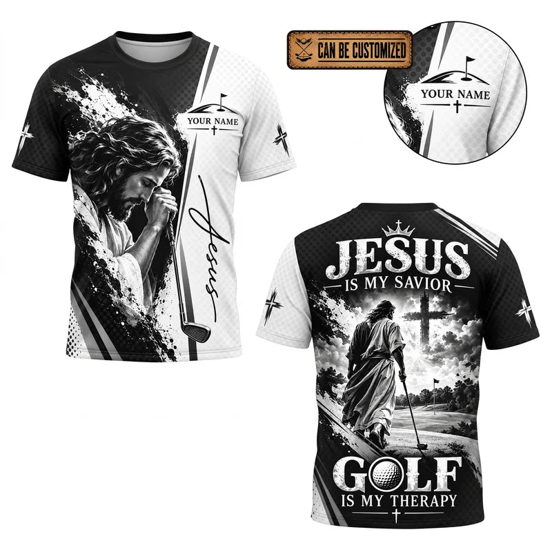Jesus Is My Savior Golf Personalized T-Shirt