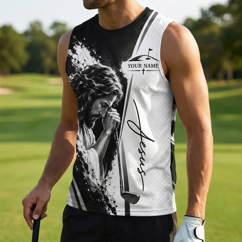 Jesus Is My Savior Golf Personalized Tank Top