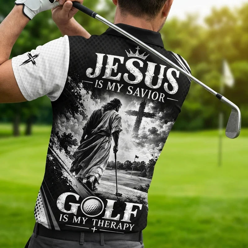 Jesus Is My Savior Golf Personalized Polo Shirt