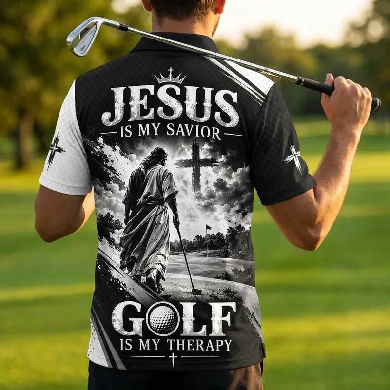 Jesus Is My Savior Golf Personalized Hawaiian Shirt