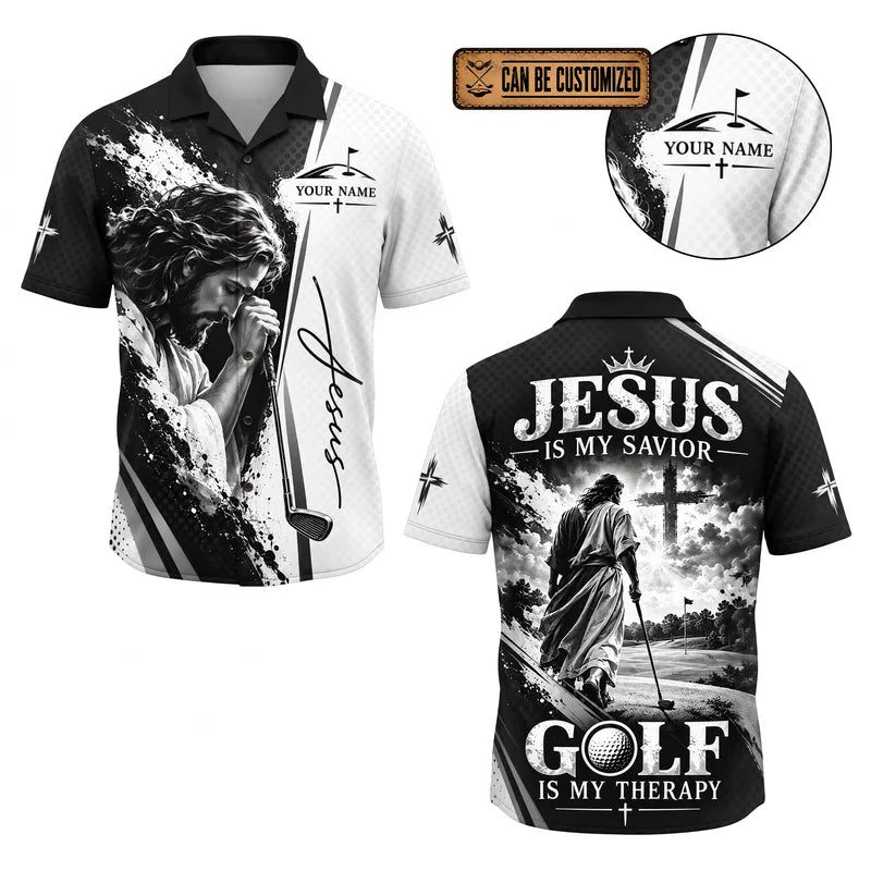 Jesus Is My Savior Golf Personalized Hawaiian Shirt