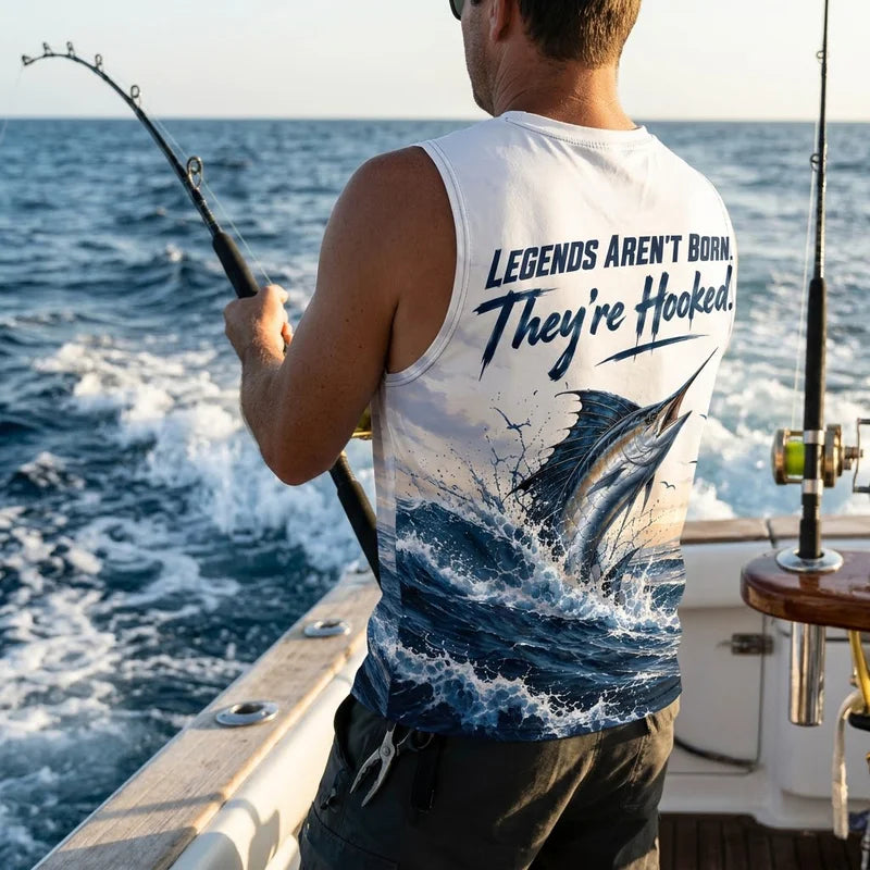 Legends Aren't Born Marlin Fishing Tank Top