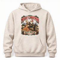 Santa Claus Happy Hunting Christmas Hoodie