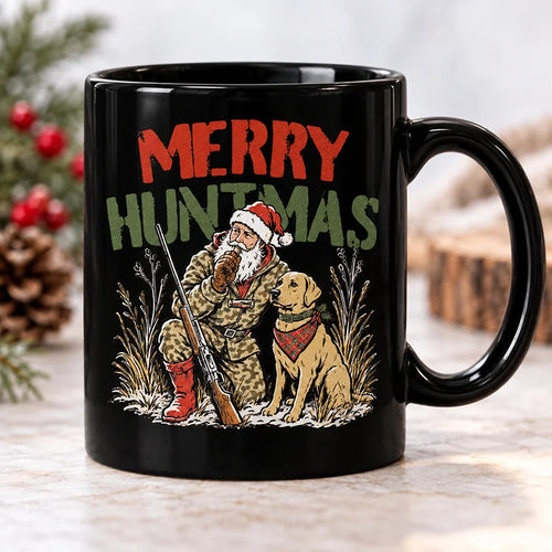Merry Huntmas Santa Hunting Christmas Mug