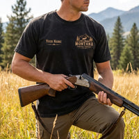 Personalized Montana Hunting Company Big Buck T-Shirt