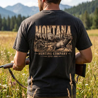 Personalized Montana Hunting Company Big Buck T-Shirt