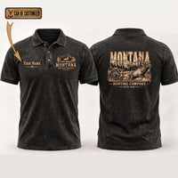 Personalized Montana Hunting Company Big Buck Polo Shirt