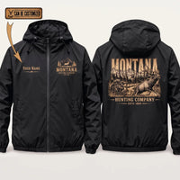 Personalized Montana Hunting Company Big Buck Windbreaker Jacket