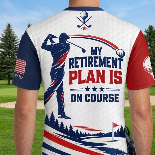 My Retirement Plan Is On Course Golf Athletic T-Shirt
