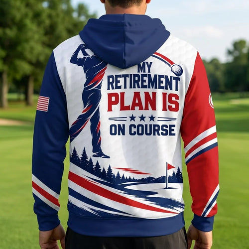 My Retirement Plan Is On Course Golf Athletic Hoodie