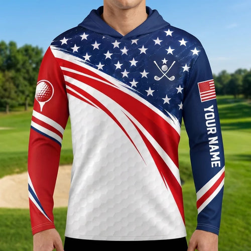 My Retirement Plan Is On Course Golf Athletic Hooded Long Sleeve Shirt