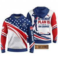 My Retirement Plan Is On Course Golf Athletic Hoodie