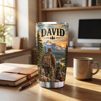 Personalized Hunter’s Christmas Heart 20oz Tumbler