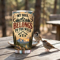 Personalized Hunter’s Christmas Heart 20oz Tumbler