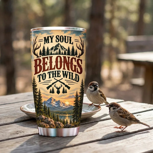 Personalized Hunter’s Christmas Heart 20oz Tumbler