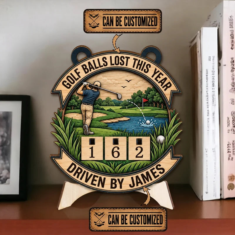 Custom Golf Balls Lost This Year Personalized Wooden Trackers