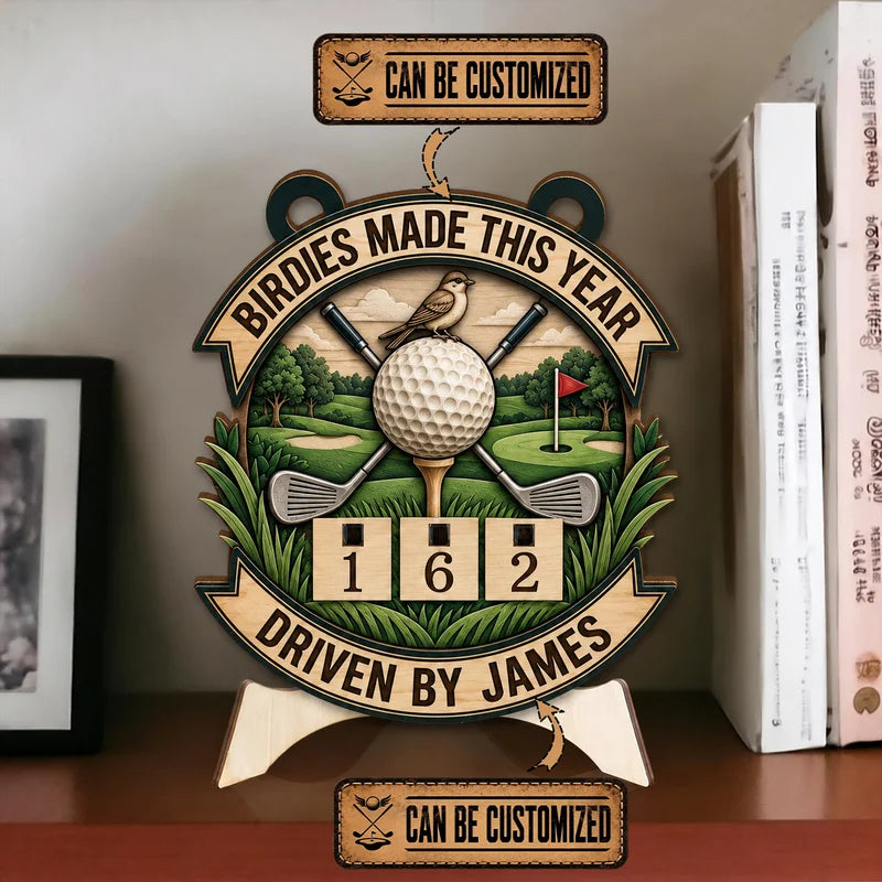 Custom Golf Balls Lost This Year Personalized Wooden Trackers