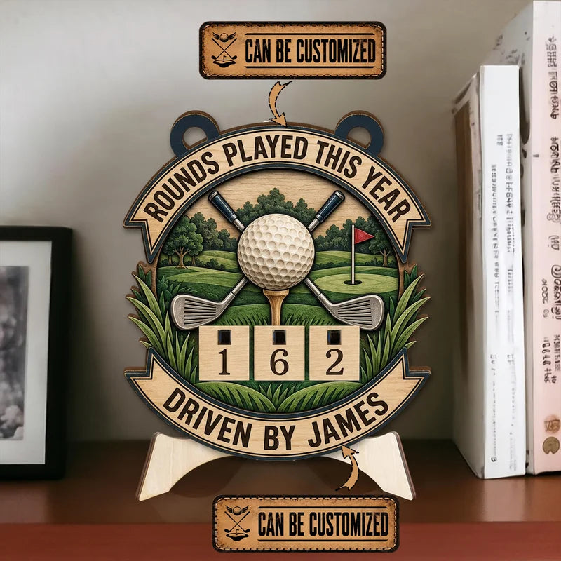 Custom Golf Balls Lost This Year Personalized Wooden Trackers
