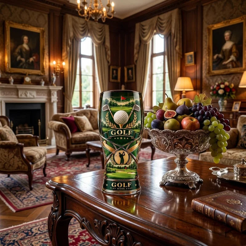 Golf Play More Golf Luxury Golf Drinking Glass